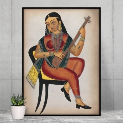 indian art Kalighat painting raga Kavya