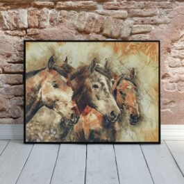 three horses paintings