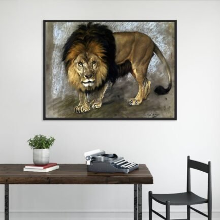 Lion painting