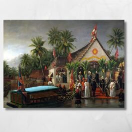 Rajah Of Travancore Greeting Duke of Buckingham - Raja Ravi Verma