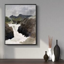 waterfall painting