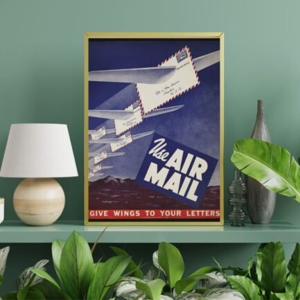 Air Mail Vintage Poster