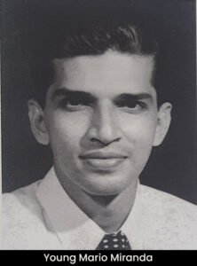 Young Mario Miranda