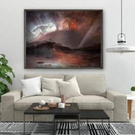 northern lights painting