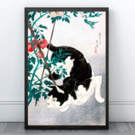 cat in tomato tree
