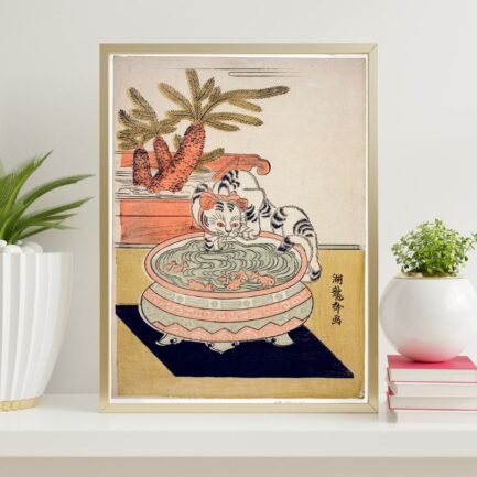 japanese cat painting