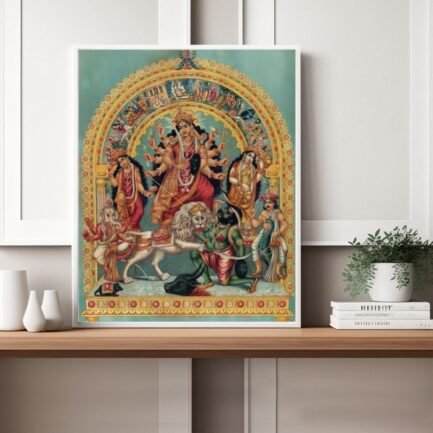 Durga mata painting