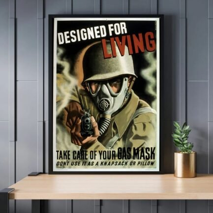 vintage war action poster