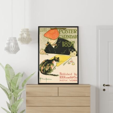 harpers cat vintage poster