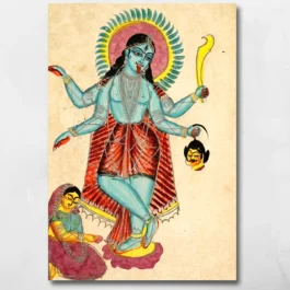 krishna as kali worshipped by radha_thumbnail