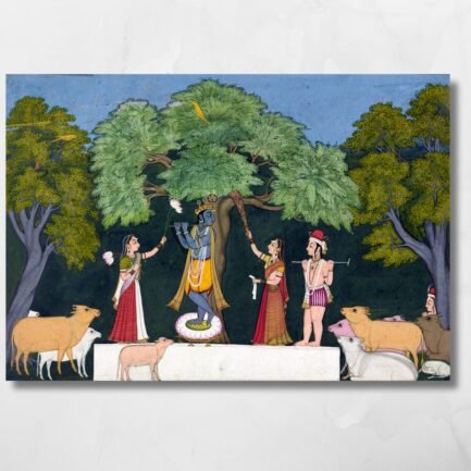 krishna entertains his companions