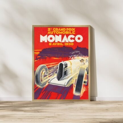 vintage car racing posters