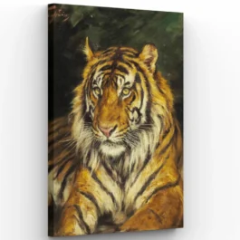 Reclining Tiger Painting