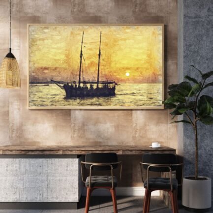 ship and sailing painting