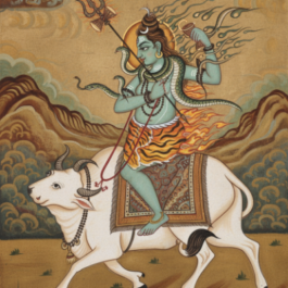 shiva with nandi