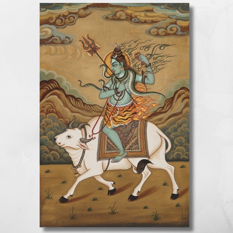 shiva with nandi