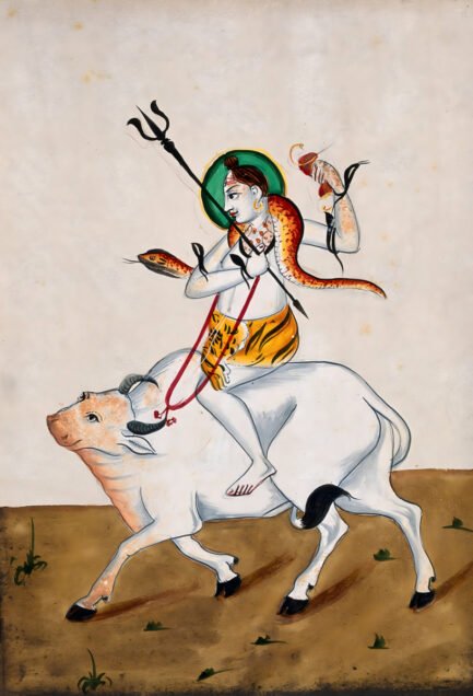 shiva with nandi