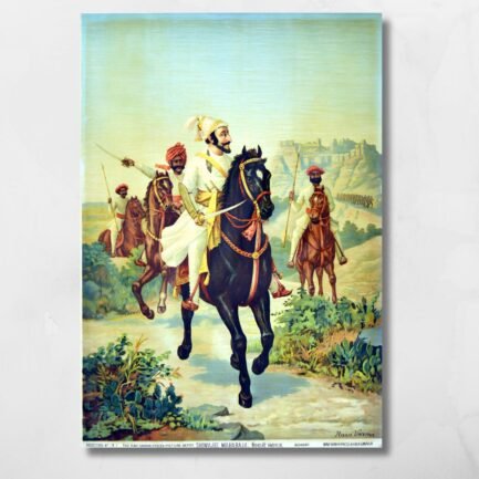 Shivaji Painting - Raja Ravi Verma
