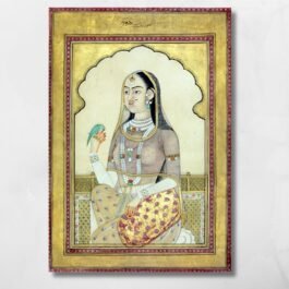woman with parrot