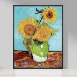 Vase With Three Sunflowers - Vincent Van Gogh