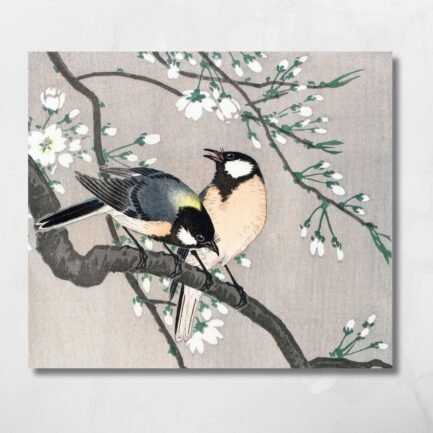 birds on a cherry tree