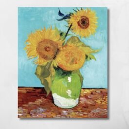 vases with sunflowers