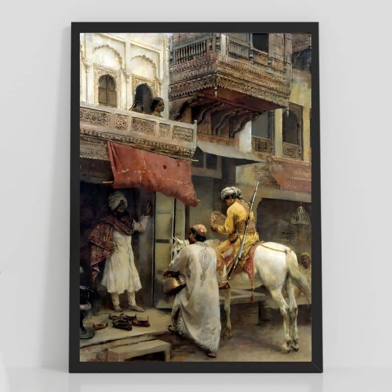 Indian street scene indian art