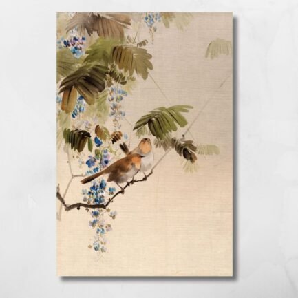 birds and flowers