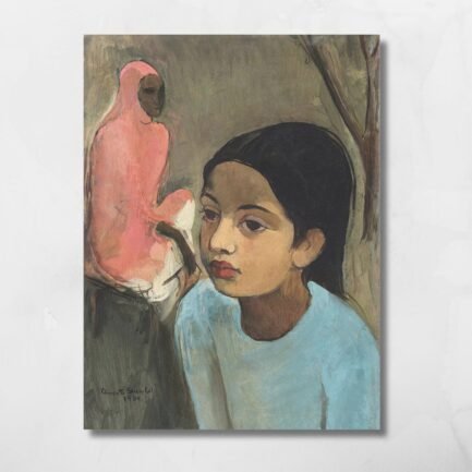 little girl in blue amrita shergil