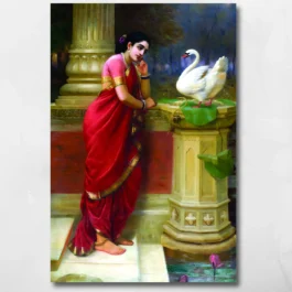 princess and swan raja ravi verma_thumbnail