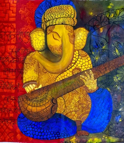 Ganesha With Sitar