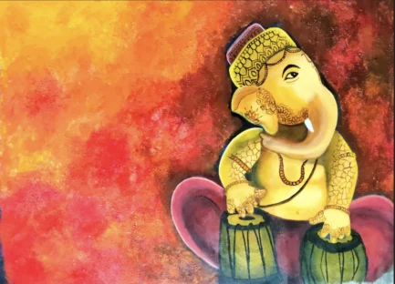 ganesha with tabla