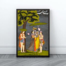 krishna embracing radha