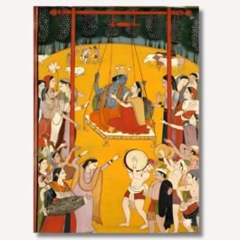 radha and krishna on swing
