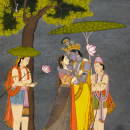 radha krishna embrace