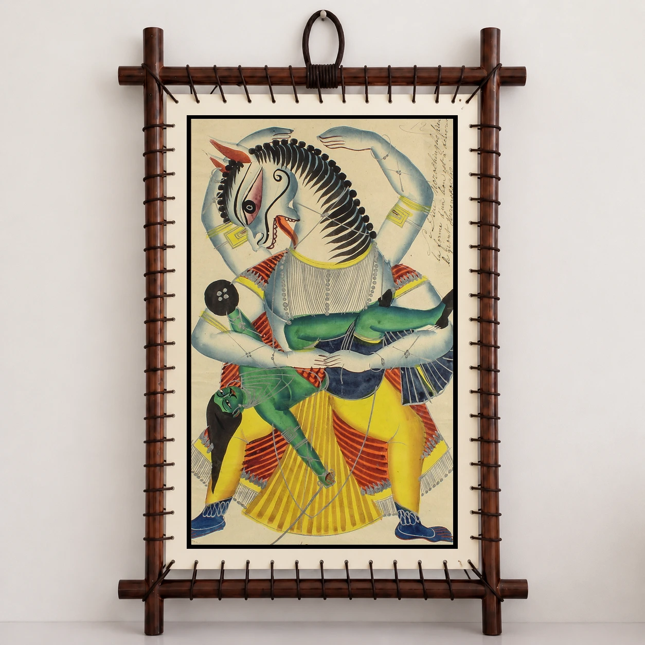 Narsimha – Kalighat Painting