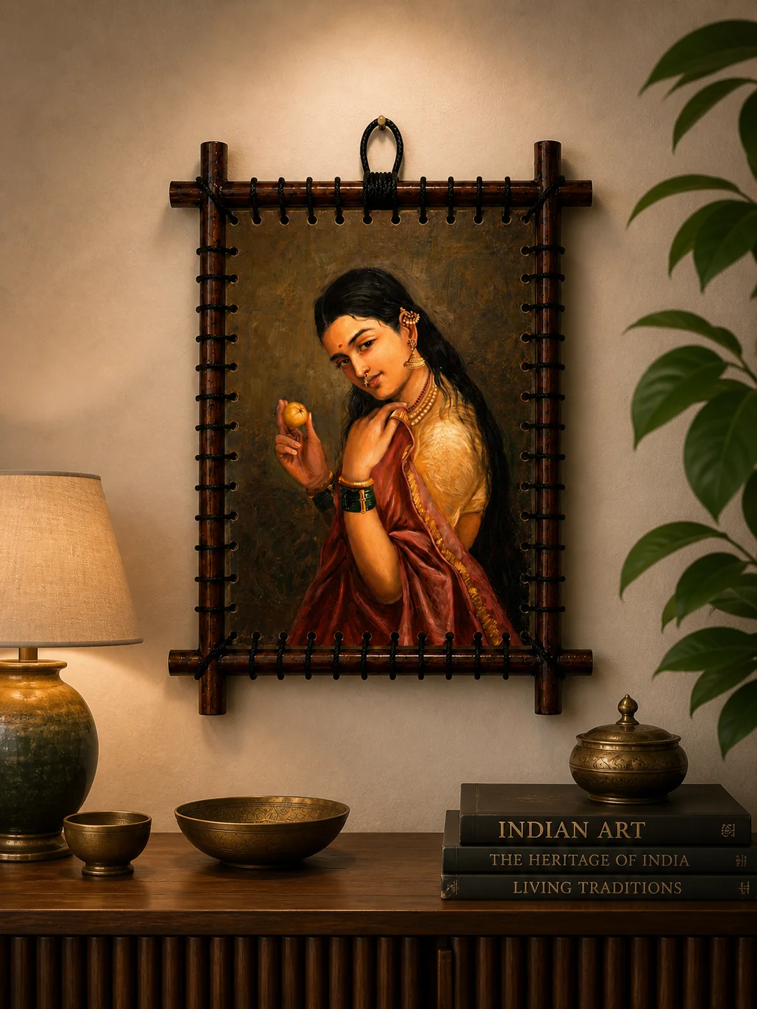woman with fruit