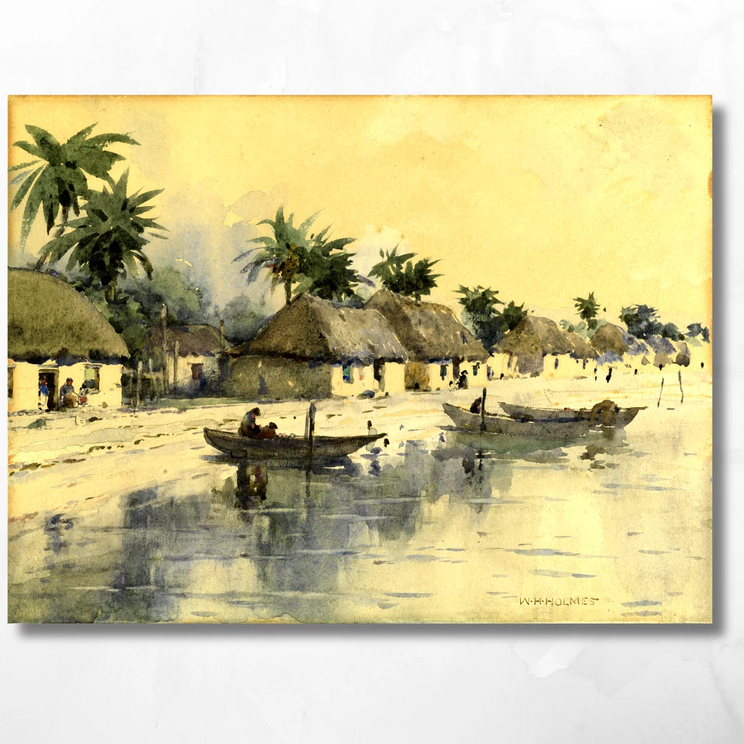 Indian Village - W.H. Holmes - Image 2